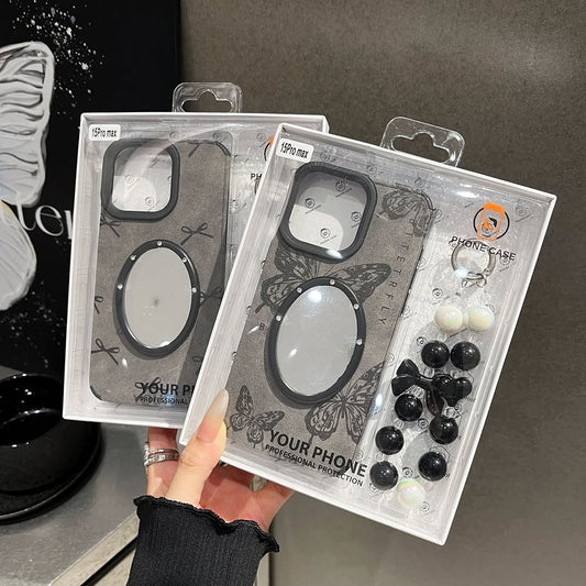 Elegant Mirror Charm Case for iPhone 11–17 Series