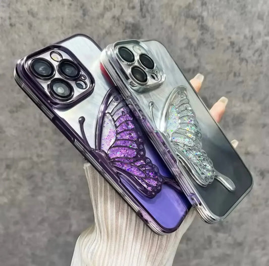 New Butterfly Shimmer 3D 2-in-1 Shimmer Case