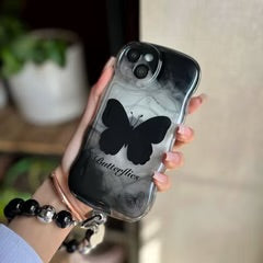 Premium Black Butterflies Chubby Case