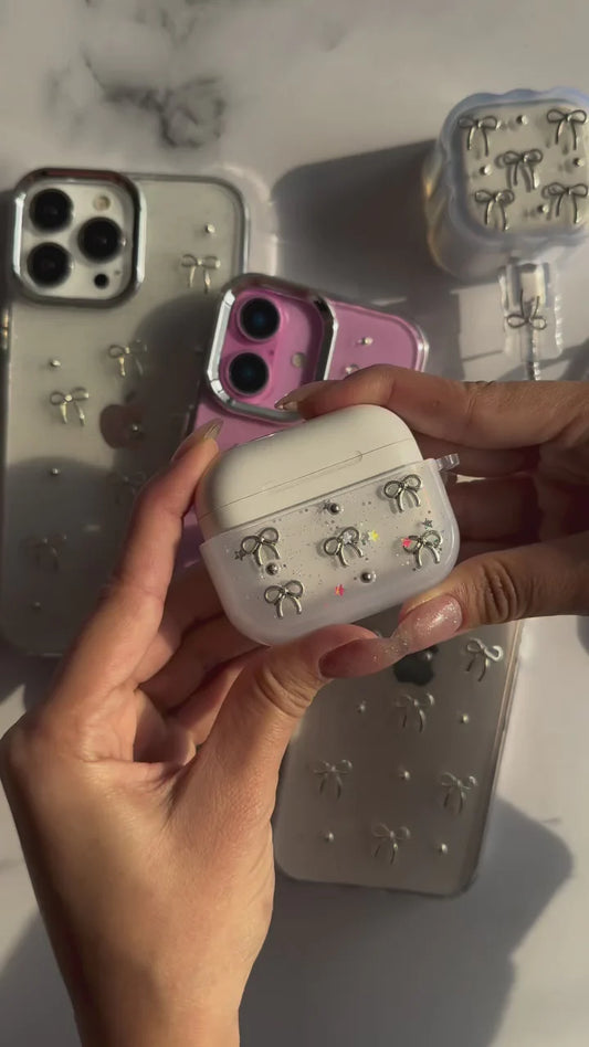 New Bow Transparent Shimmery Case!