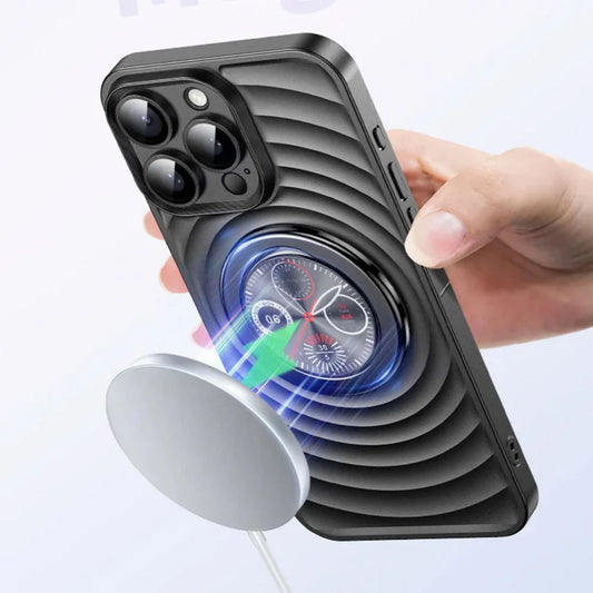 3D Waves Clock Case