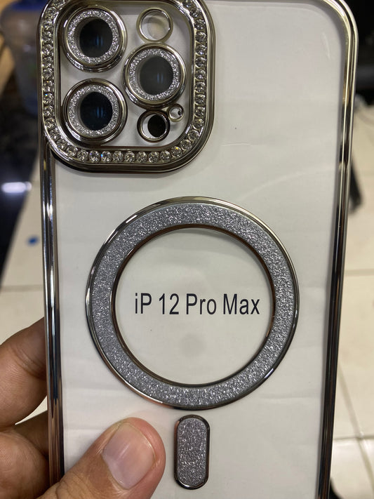 New Diamond Blingy Magsafe clear Case