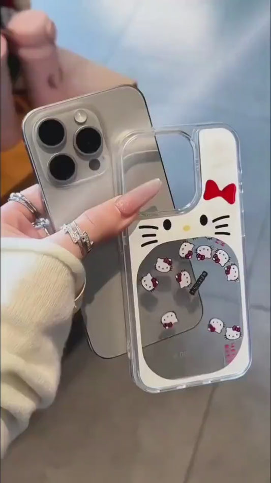 Hello Kitty Glitter Case Semi Transparent Case